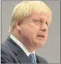  ??  ?? BORIS JOHNSON: Threat from terrorism is ‘evolving’.