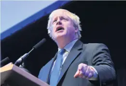  ??  ?? Boris Johnson at the 2018 Tory Party Conference in Birmingham