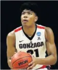  ??  ?? Rui Hachimura El prospecto, de 21 años, promedió 19.7 puntos y 6.5 rebotes por juego en el último año, liderando a Gonzaga al Elite Eight.