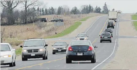  ?? PETER LEE WATERLOO REGION RECORD FILE PHOTO ?? Talk of widening or building a new Highway 7 between Waterloo Region and Guelph goes back decades.