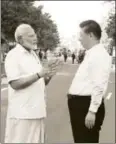  ??  ?? Prime Minister Narendra Modi with President Xi Jinping, October 11
ANI