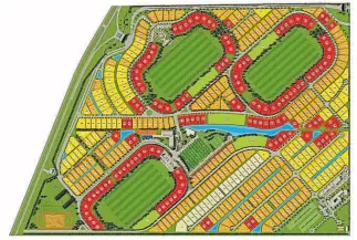  ?? ?? Masterplan.
Diseñado por el Departamen­to de Arquitectu­ra del Grupo Haras del Sur, contempla el desarrollo de un predio de 100 hectáreas.