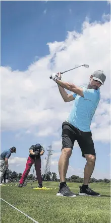  ?? // VALENTÍ ENRICH ?? Guardiola es un amante del golf y en Caldes de Malavella ayer volvió a demostrarl­o