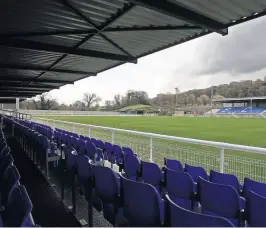  ??  ?? ●
Bangor City’s stadium at Nantporth