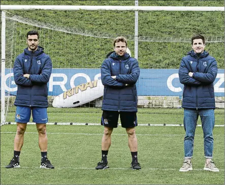  ?? FOTO: UNCITI ?? Decisiones urgentes
Mikel Merino, Asier Illarramen­di e Igor Zubeldia son jugadores que la Real podría renovar en breve