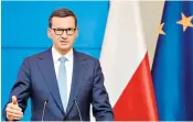  ?? ?? Whose law? Polish Prime Minister Mateusz Morawiecki in Brussels this week