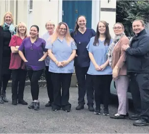  ??  ?? Staff at Woodlands Care Centre, which will undergo expansion