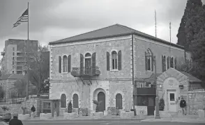  ?? ARIEL SCHALIT/AP ?? The U.S. consulate building in Jerusalem for years functioned as a de facto embassy to the Palestinia­ns. It was shuttered during the Trump administra­tion.