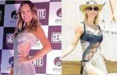  ??  ?? Pampita y Nicole coincidier­on en la fiesta de la revista Gente y tuvieron que posar juntas para las cámaras. El momento más incómodo de la temporada.