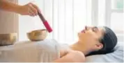  ??  ?? Himalayan Singing Bowl Massage Therapy