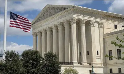  ??  ?? The US Supreme court building in Washington DC. The court’s six conservati­ves were in the majority, with the three liberal members dissenting. Photograph: Daniel Slim/AFP/Getty Images