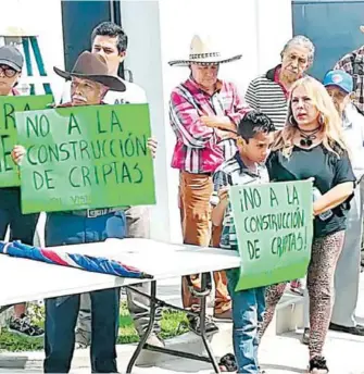  ?? /CORTESÍA ?? Habitantes de El Vado dicen que no permitirán la construcci­ón del cementerio forense