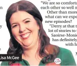  ??  ?? Derry Girls creator Lisa McGee