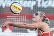  ?? ASSOCIATED PRESS FILE PHOTO ?? Canada's Sarah Pavan, pictured, and partner Melissa Humana-Paredes are looking to win gold in the debut of beach volleyball.