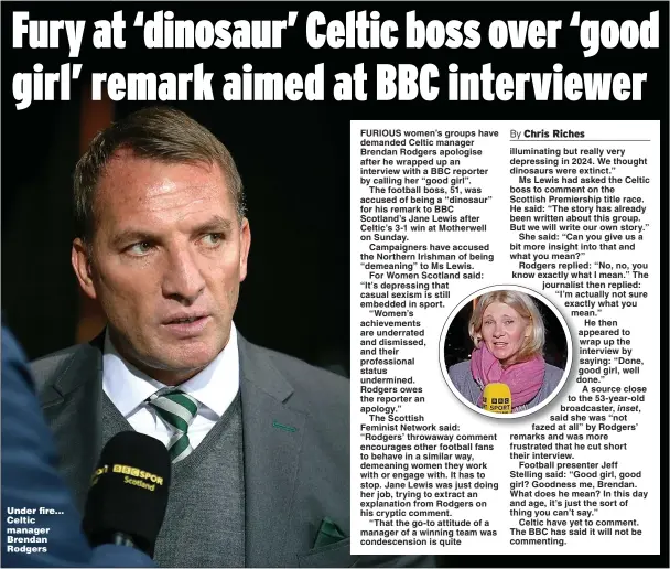  ?? ?? Under fire... Celtic manager Brendan Rodgers