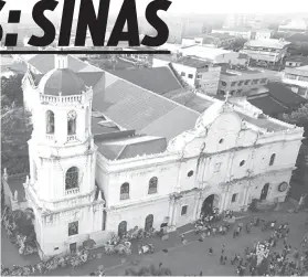  ?? / FILE ?? ■ BANTAYAN: Ang Cebu Metropolit­an Cathedral usa sa mga bantayan pag-ayo sa kapulisan sa pasugod sa Simbang gabi nga sugdan karong Dominggo.