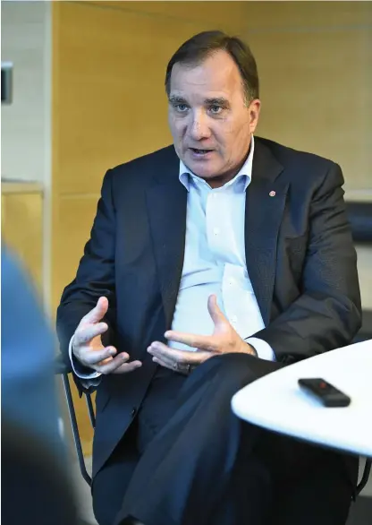  ?? Bresciani Bild: Claudio ?? Statsminis­ter Stefan Löfven (S) anser att Sverige har förberett sig så gott det går för en hård brexit.