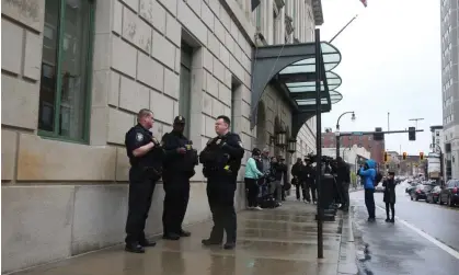  ?? ?? The federal courthouse in Worcester, Massachuse­tts, on Thursday, where the hearing took place.Photograph: Reba Saldanha/Reuters