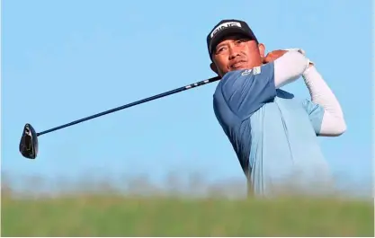  ?? PHOTOGRAPH COURTESY OF PGT ?? JHONNEL Ababa finds the road to his title-retention bid in the ICTSI Apo Golf Classic littered with landmines.