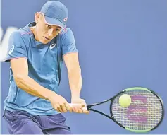  ?? — AFP photo ?? Alex de Minaur returns the ball to Marin Cilic during their US Open men’s round 3 tennis match in New York in this Sept 1 file photo.