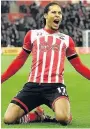  ??  ?? RECORD BUY Saints defender Virgil van Dijk