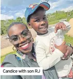  ?? ?? Candice with son RJ