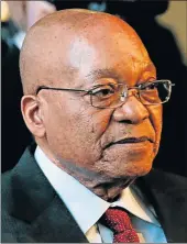  ??  ?? PREFERRED CANDIDATE: Jacob Zuma has hinted at wishing Nkosazana Dlamini-Zuma, centre, to succeed him over his businessma­n deputy Cyril Ramaphosa