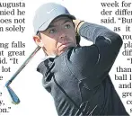  ??  ?? Complete player: Brad Faxon says Rory Mcilroy has the ‘tools’ to win the US Open