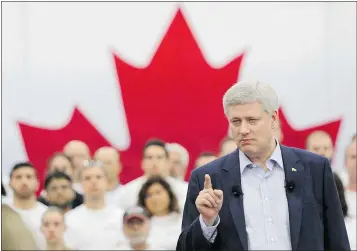  ?? — THE CANADIAN PRESS FILES ?? Prime Minister Stephen Harper is, according to 33 per cent of American Grade 8 students in a new poll, the leader of a dictatorsh­ip.