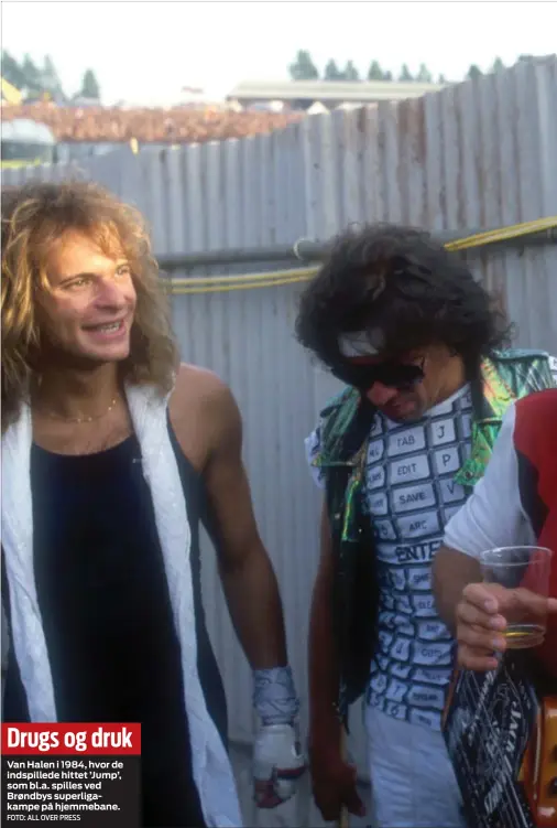  ?? FOTO: ALL OVER PRESS ?? Van Halen i 1984, hvor de indspilled­e hittet ’Jump’, som bl.a. spilles ved Brøndbys superligak­ampe på hjemmebane.