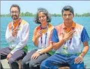  ?? PTI ?? India’s World Cup hopes in air pistol will rest on (from left) Abhishek Verma, Manu Bhaker and Saurabh Chaudhary.