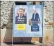  ?? REUTERS ?? Official campaign posters of 2022 French presidenti­al election candidates.