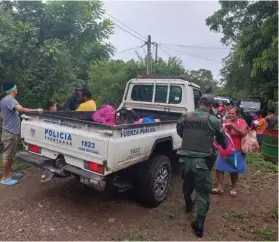  ?? MSP ?? En Cuajiniqui­l de La Cruz la ayuda policial fue clave.