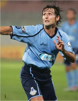  ??  ?? Mauro Di Lello in his playing days in the Sliema Wanderers colours Photo: Domenic Aquilina