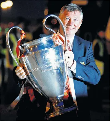  ??  ?? Trophy hunter: Sir Alex Ferguson won a staggering amount of silverware during his long tenure as manager of Manchester United