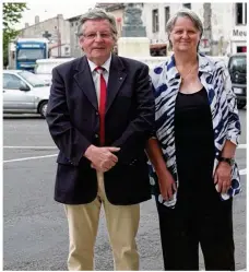  ??  ?? Michel Koehl et sa suppléante Jacqueline Rolland.