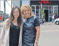  ?? SALLY COLE/THE GUARDIAN ?? Singer-songwriter Tara MacLean, left, meets with The Guild’s executive director, Alanna Jankov, during a break from rehearsals for her show. Jankov invited MacLean to bring Atlantic Blue to The Guild after catching her showcase at Harmony House Theatre...