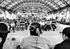  ?? Cortesía conaie ?? • La asamblea del Parlamento de Pueblos en Zamora Chinchipe se realizó la mañana de ayer en Panguintza.