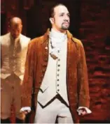  ??  ?? Lin-Manuel Miranda broke new ground with his hip-hop musical about Founding Father Alexander Hamilton.
