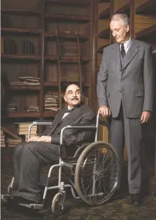  ?? KIERON MCCARRON, AP ?? Poirot (David Suchet, left) and Capt. Hastings (Hugh Fraser) are taking on their final cases. See them on PBS and Acorn TV.