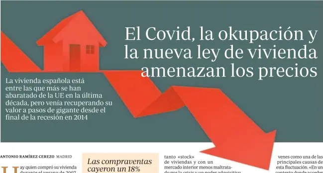  ??  ?? Es lo que ha aumentado el precio medio de la vivienda en los países de la UE.