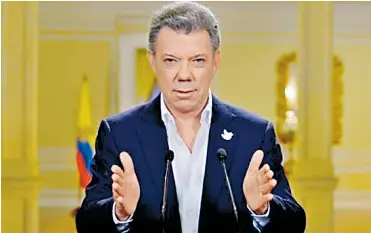  ?? ARCHIVO ?? Juan Manuel Santos Calderón, actual presidente de la República de Colombia.