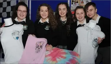  ??  ?? Eimear Kelly, David Crawley, Laura Watters-McGuinness, Kerrie Gregory and Holly Lambe-Sally, St. Mary’s College members of the Mini Company “Urban Edge” who took part in the Local Enterprise Office Louth, County Finals of the Student Enterprise Awards.