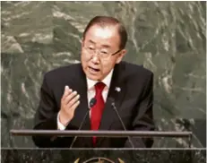  ??  ?? Glavni tajnik UN-a Ban Ki Moon osudio je napad u Afganistan­u