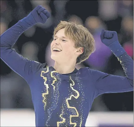  ?? Foto: GETTY ?? Ilia Malinin consiguió la pasada semana el primer cuádruple áxel de la historia del patinaje artístico