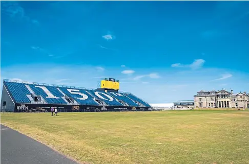  ?? ?? IN A HOLE: Locals and businesses offering accommodat­ion for the Open in St Andrews are seeing a drop in demand.