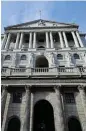  ?? /Reuters ?? Relief: The Bank of England expects falling energy prices to push inflation back to its 2% target in the second quarter.