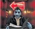  ??  ?? Seedy: Phil Philips, a blue furry private dick tasked with solving puppet murders