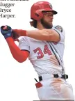  ?? NICK WASS, AP ?? The Nationals’ Bryce Harper is on deck for the National League.