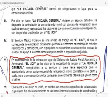  ?? Cortesía ?? Este documento también contiene firmas de autoridade­s de la Fiscalía.